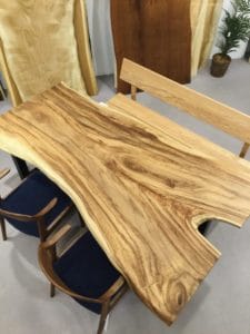楠の一枚板テーブル 椅子 ベンチ